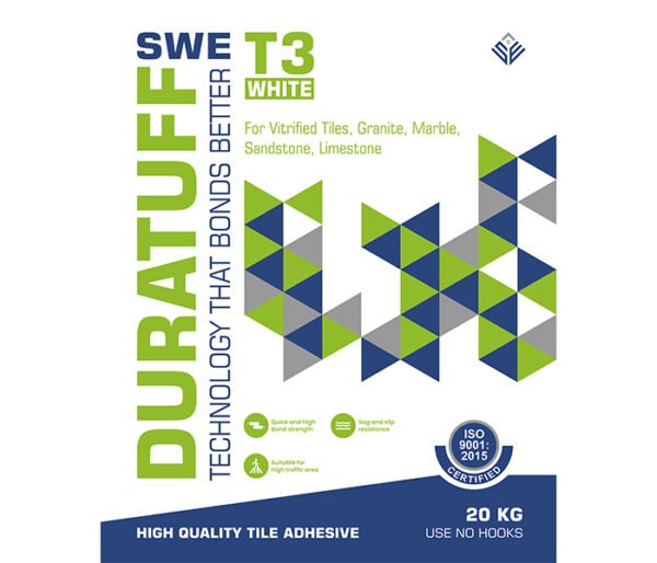 SWE Duratuff Tile & Stone Adhesive - T3 GREY & WHITE